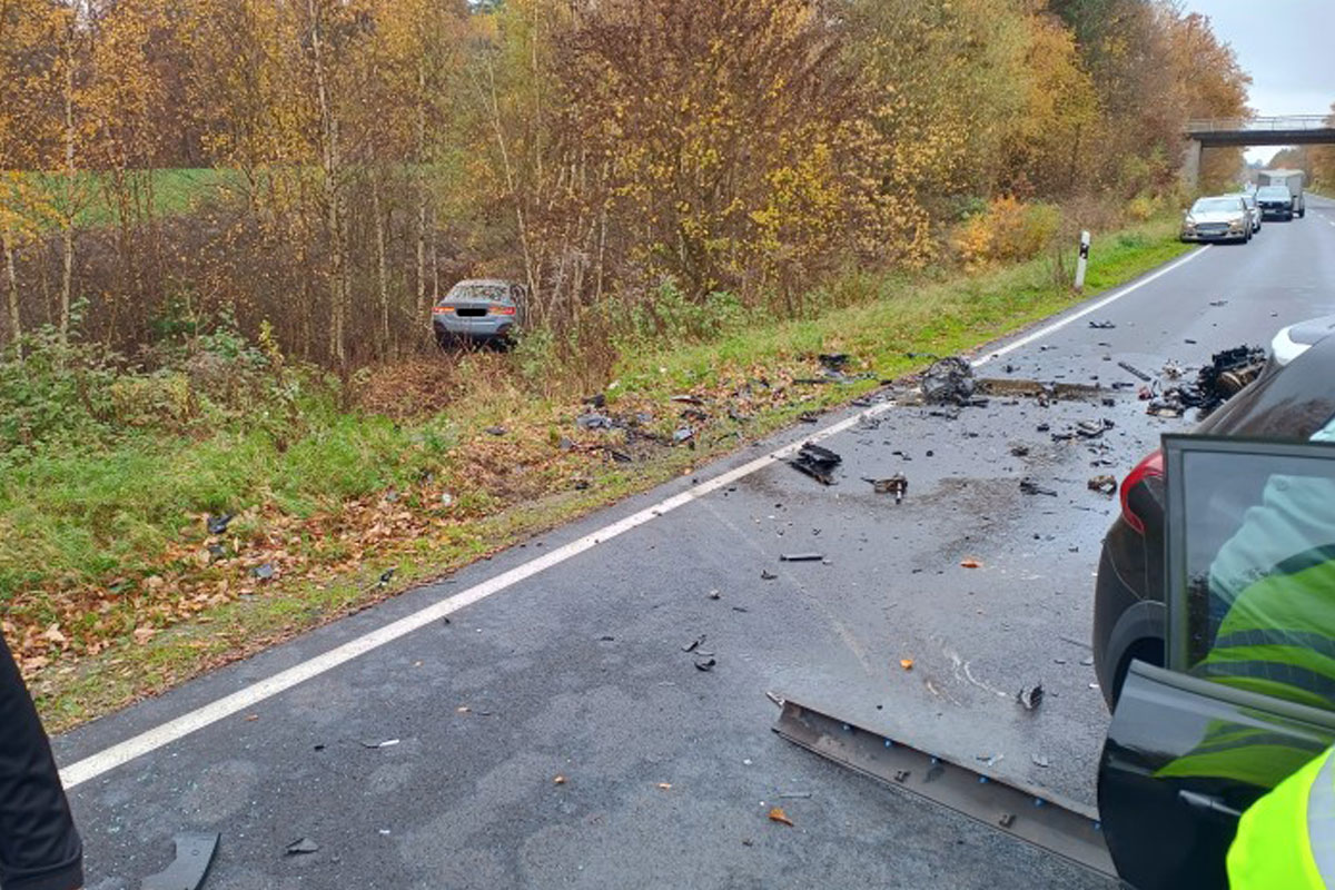 Waldmohr RP – Sieben Verletzte bei Frontalzusammenstoß auf der L355