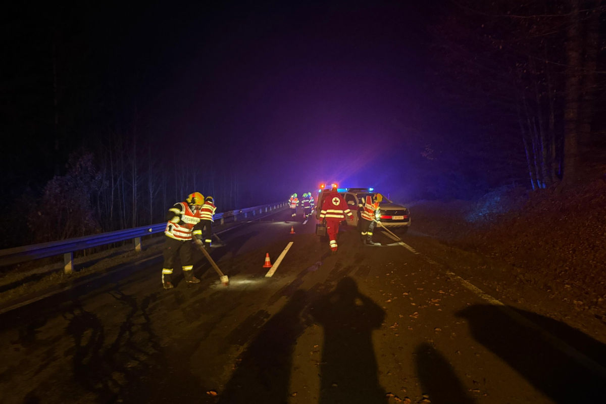 Sonnberg im Mühlkreis OÖ – Unfall mit Überschlag