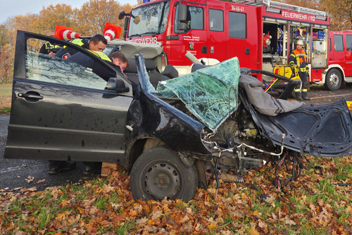 Süderwalsede NI – 27-Jähriger bei Unfall schwerst verletzt