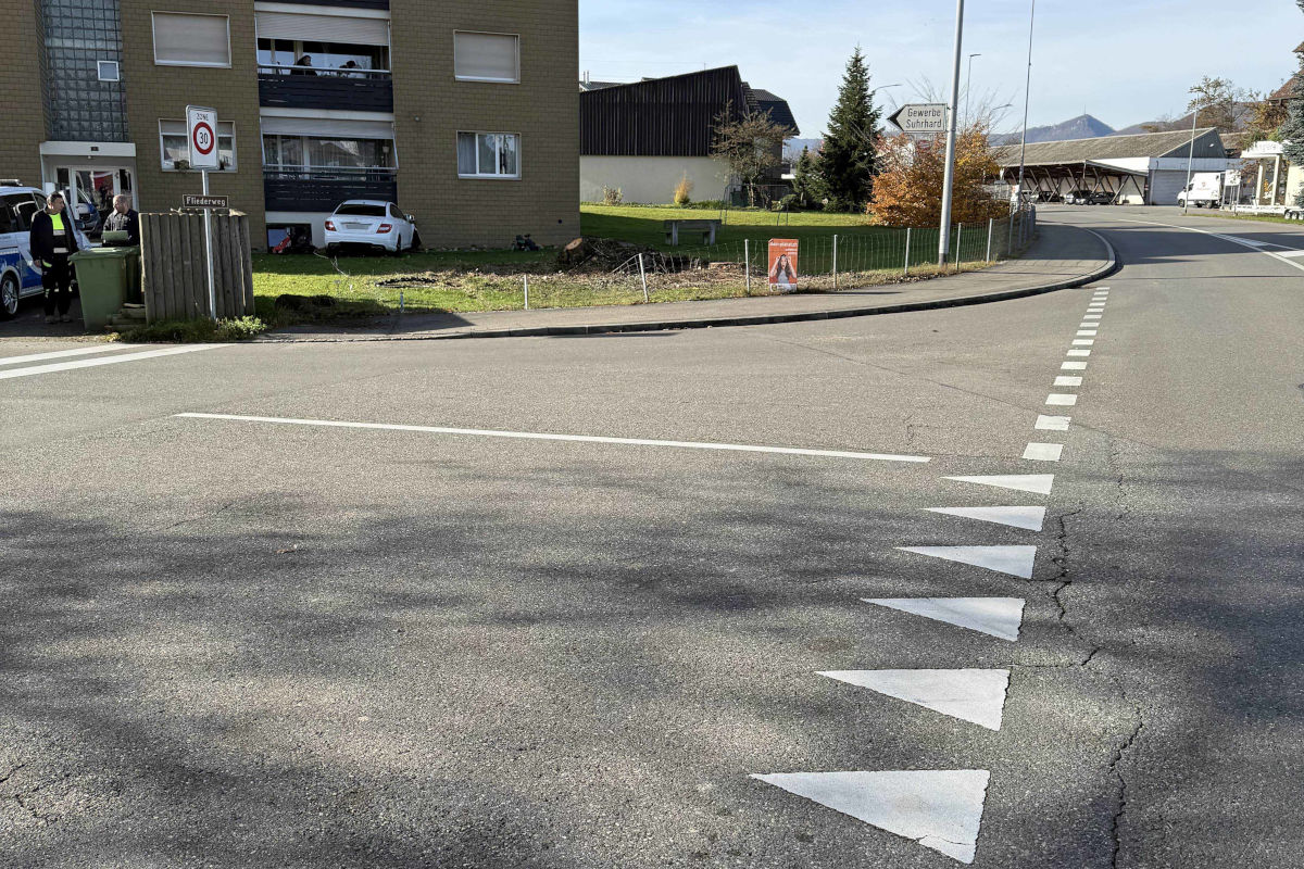 Unfall in Rupperswil AG – Neulenker prallt gegen Hauswand