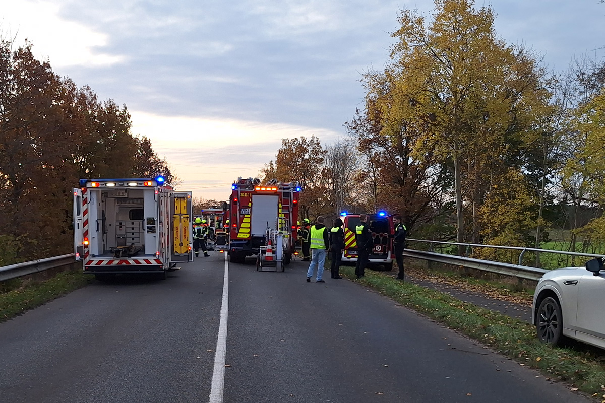 Sottrum NI – Ein Schwerverletzter nach Unfall beim Überholvorgang