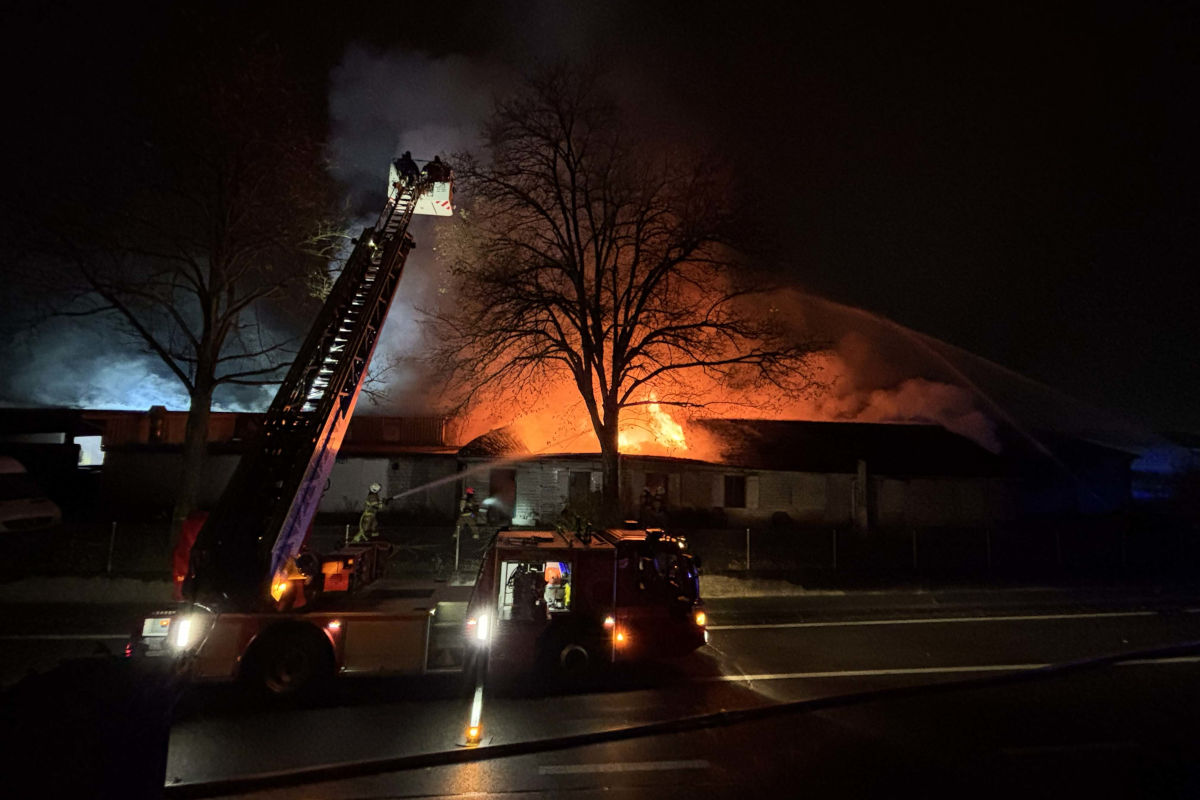 Döttingen AG – Brand in ehemaliger Schreinerei