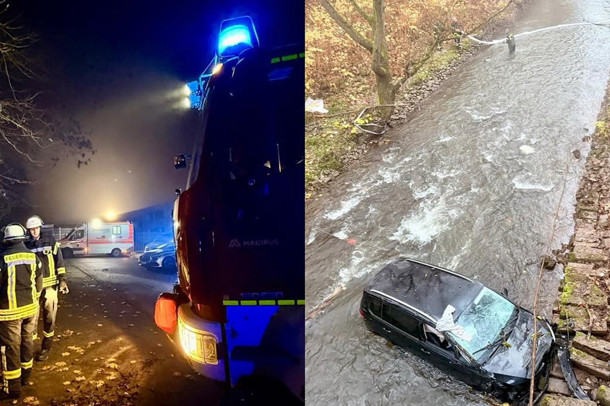 Neunkirchen SL – 23-Jähriger nach Absturz mit Auto schwer verletzt