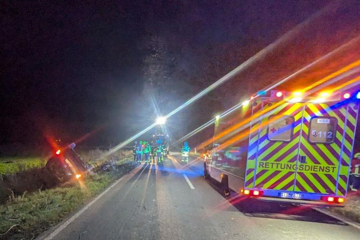 Ahrenswohlde NI – Fahrer (76) bei Unfall mit VW-Bus schwer verletzt