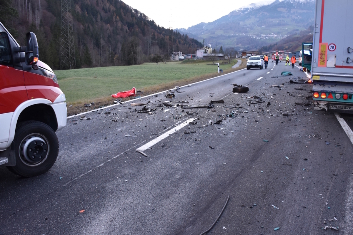 Schiers GR – Zwei Tote nach Verkehrsunfall auf der N28