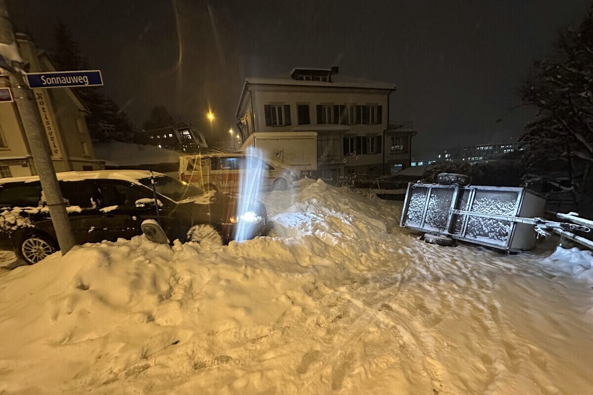 Appenzell Ausserrhoden – Drei Selbstunfälle bei Schneefall