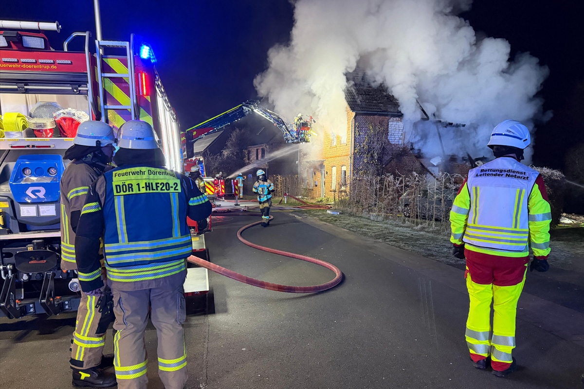 Dörentrup NW - Update zum zum Brand von Wohnhaus mit Todesfolge