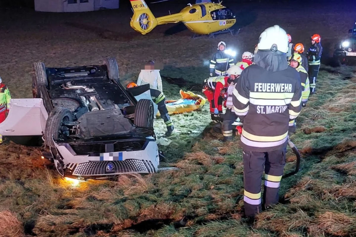 St. Martin am Grimming ST – Familie bei Unfall verletzt