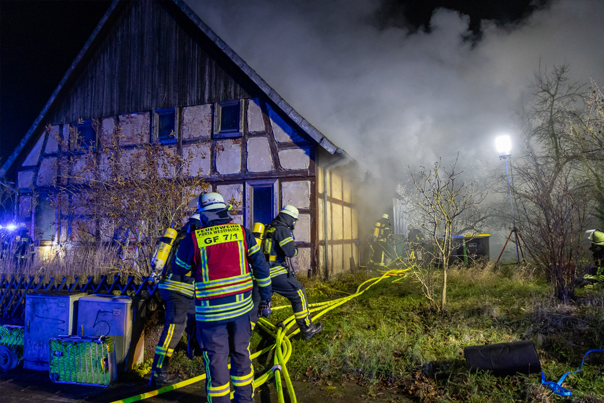 Porta Westfalica NW – Ein Toter nach Brand einer Wohnung