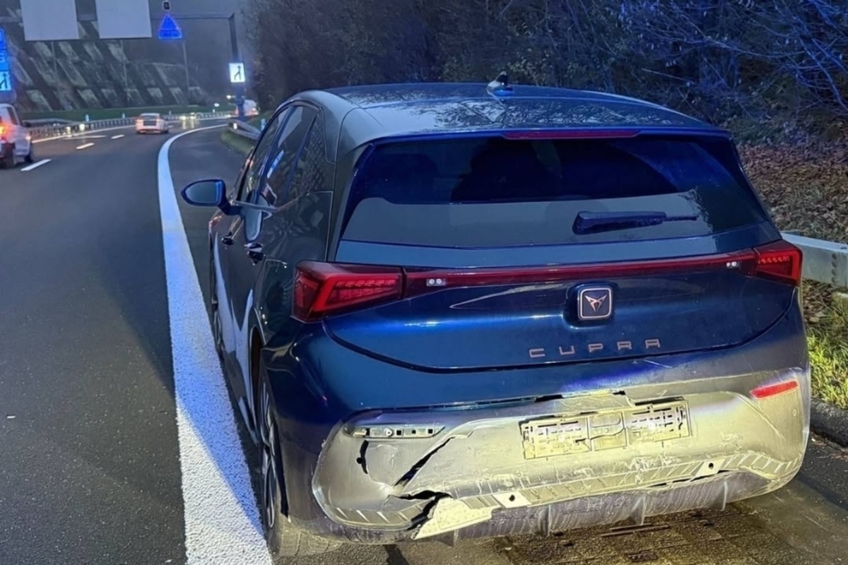 Alpnachstad OW – Sturz auf der A8 nach Auffahrunfall