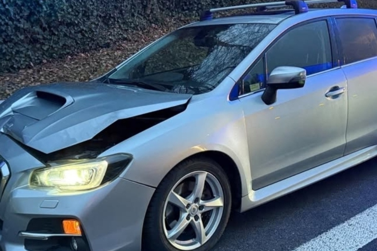 Alpnachstad OW – Sturz auf der A8 nach Auffahrunfall