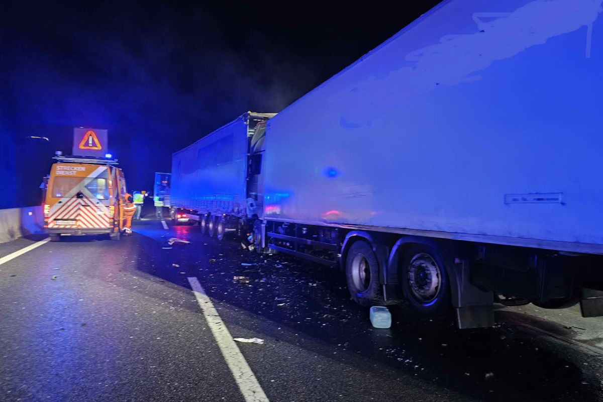 A10 Landskron K – Lkw-Fahrer bei Unfall verletzt