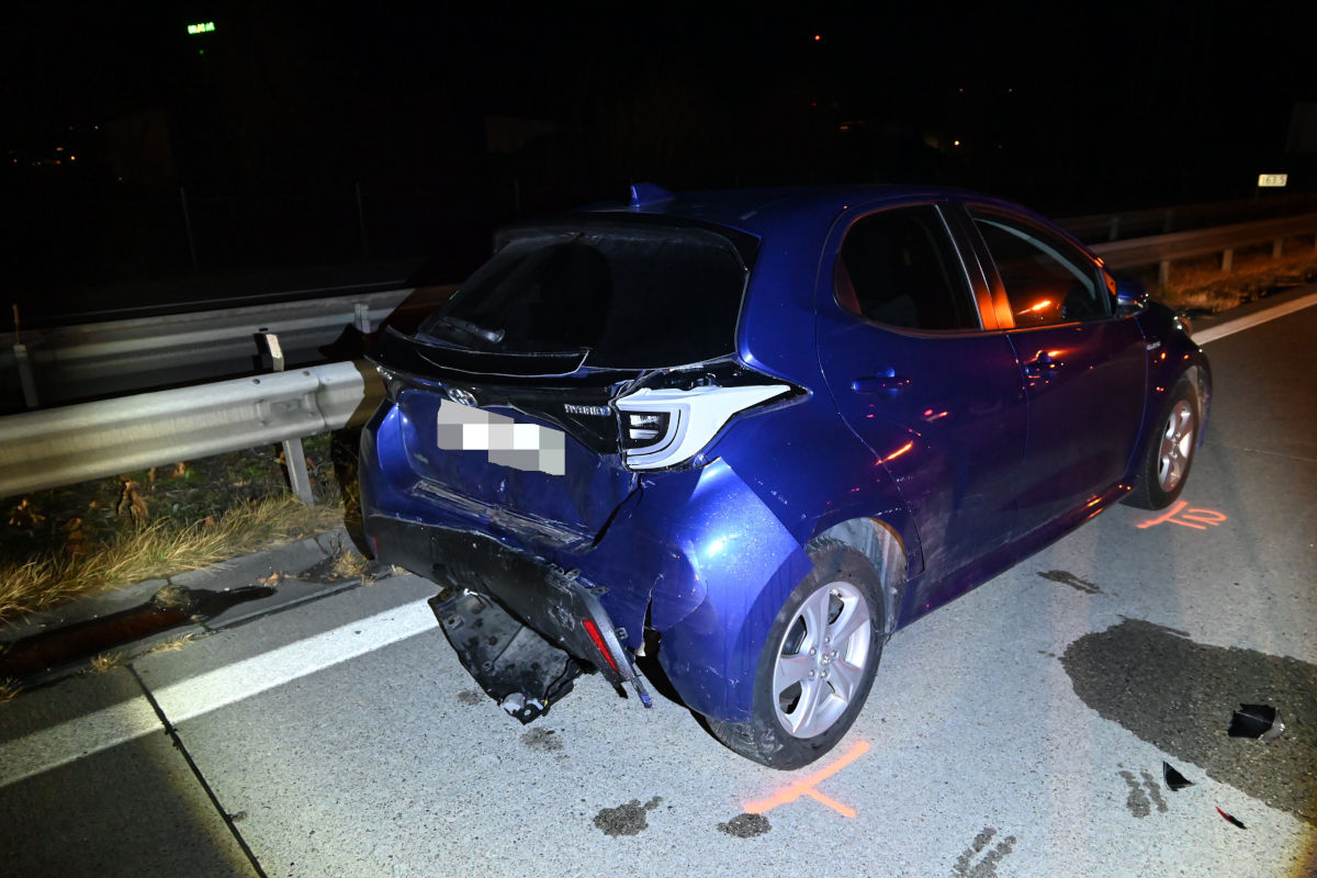 Sennwald SG – Vier Fahrzeuge in Unfall auf der A13 verwickelt
