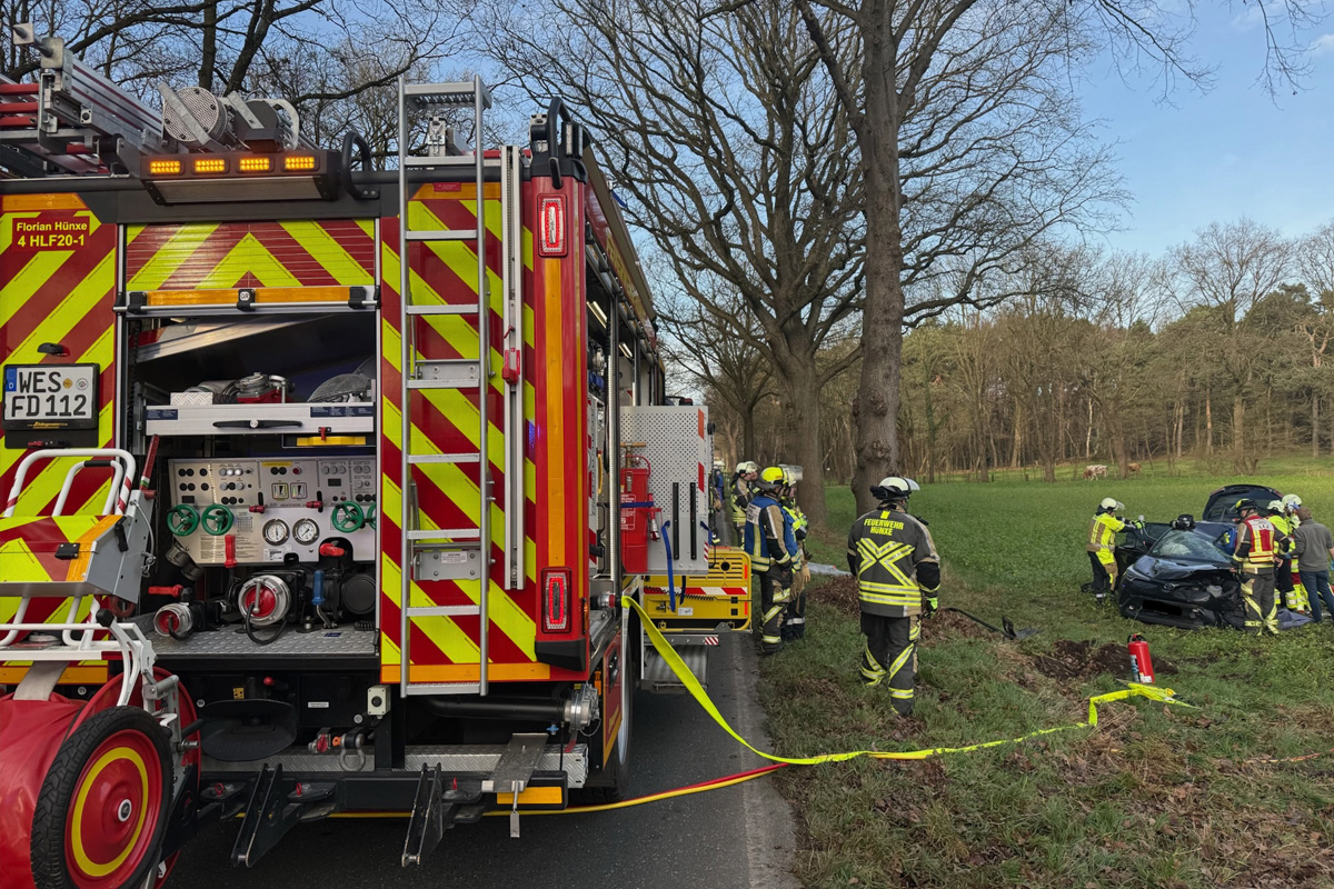 Hünxe – Autofahrerin bei Unfall schwer verletzt