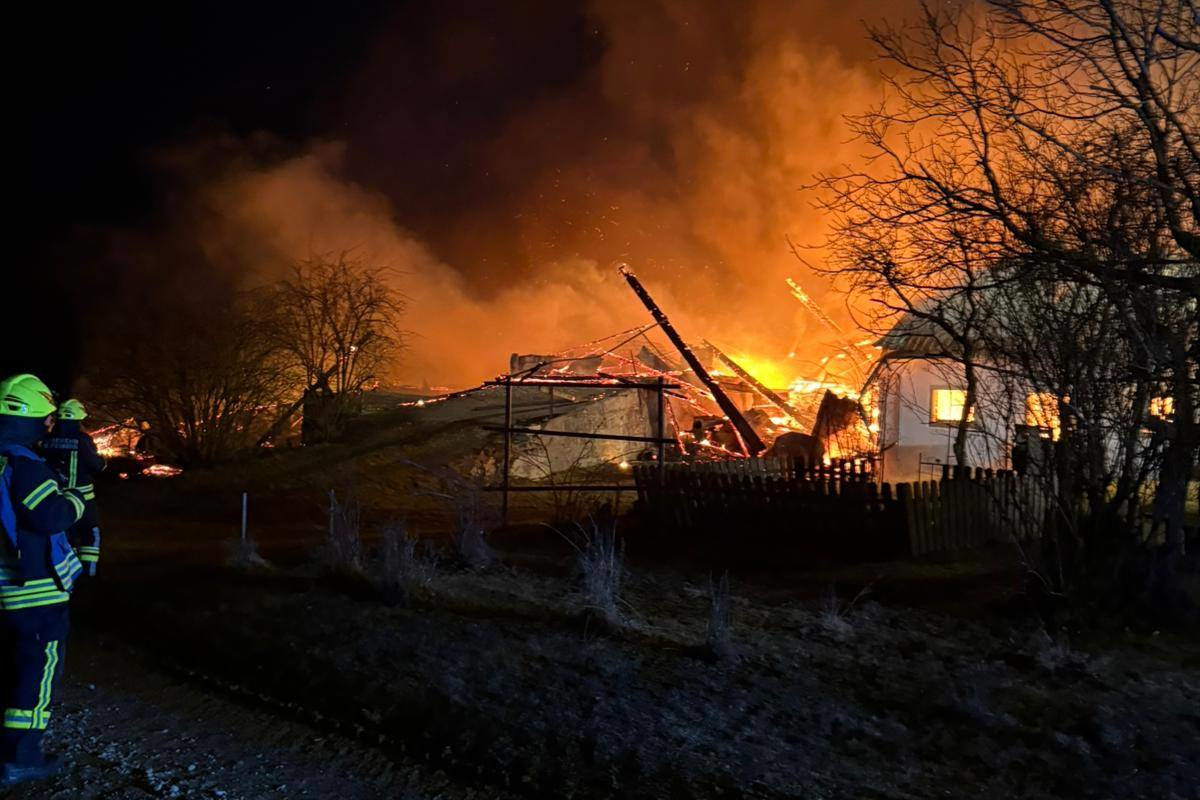 Breitenberg – Bauernhof am Heiligabend in Brand