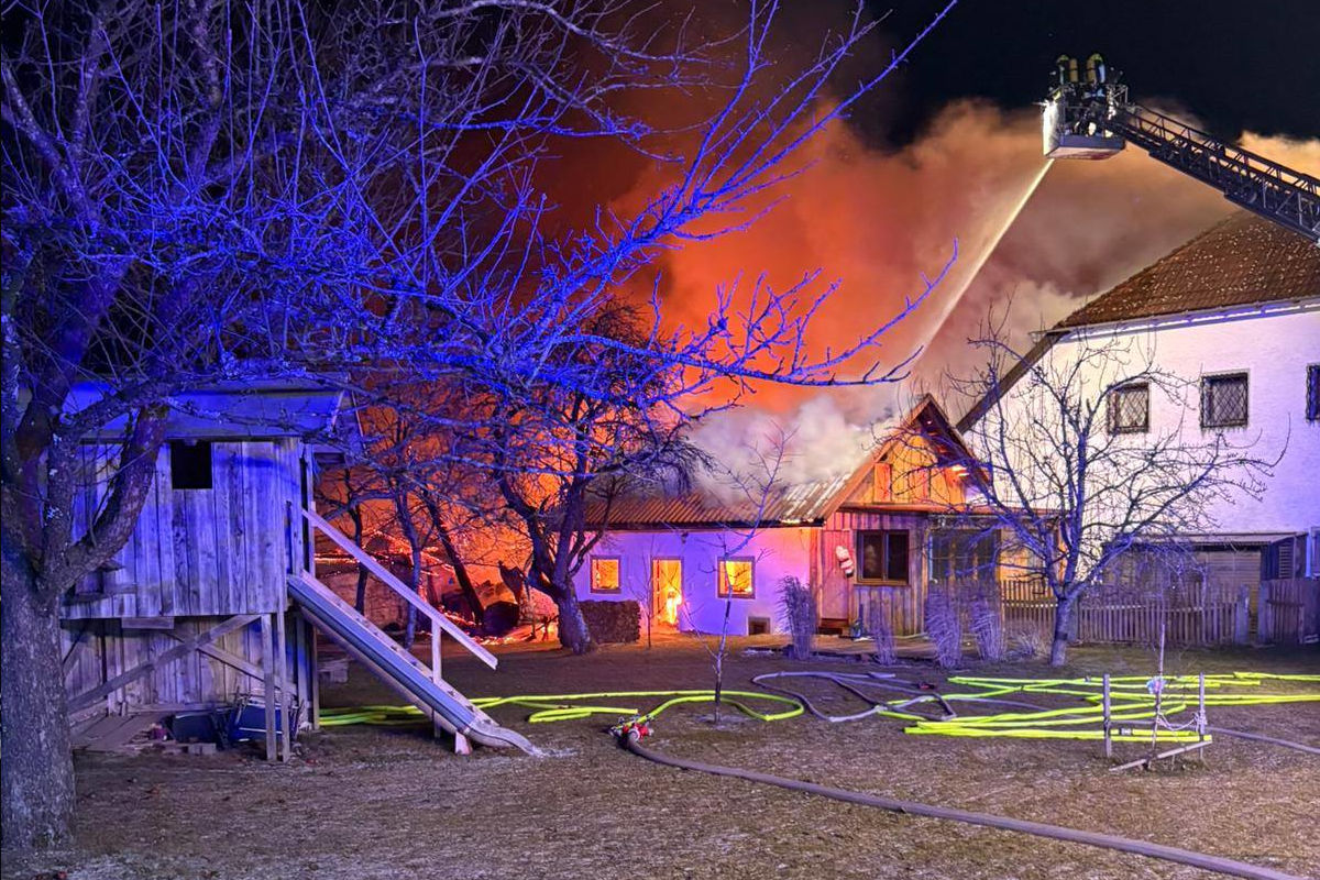 Breitenberg – Bauernhof am Heiligabend in Brand