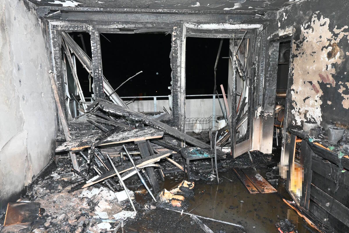 Massive Brandschäden in der Wohnung