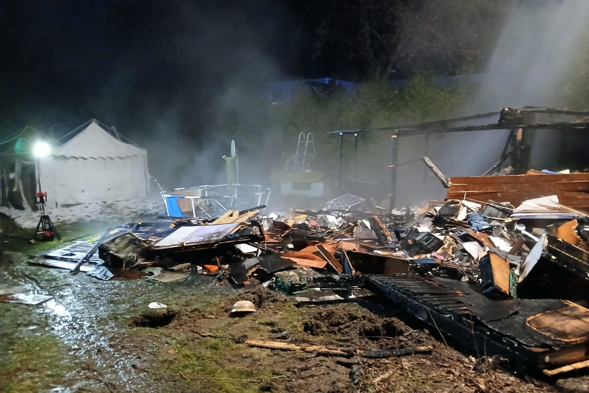 Hart bei Graz – Gartenhütte bei Brand komplett zerstört