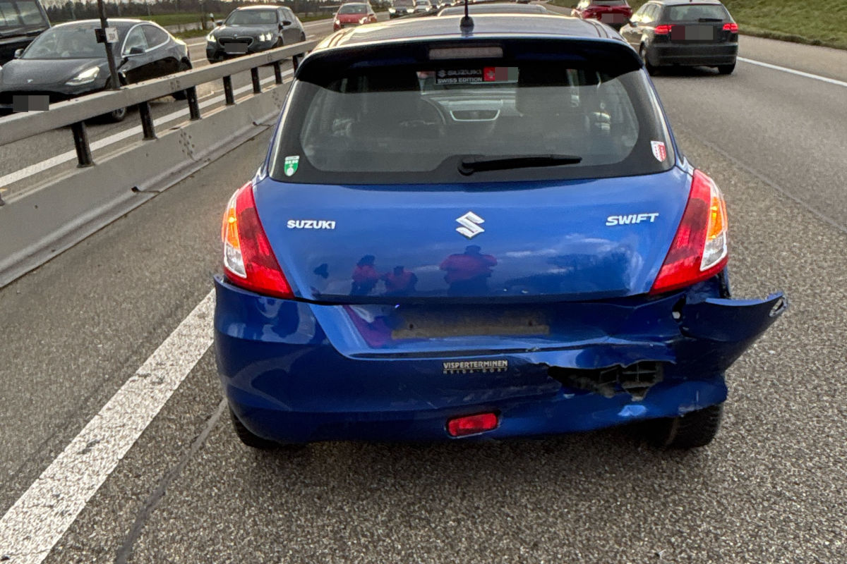 A1 Oberbipp SO – Auffahrunfall fordert Verletzte