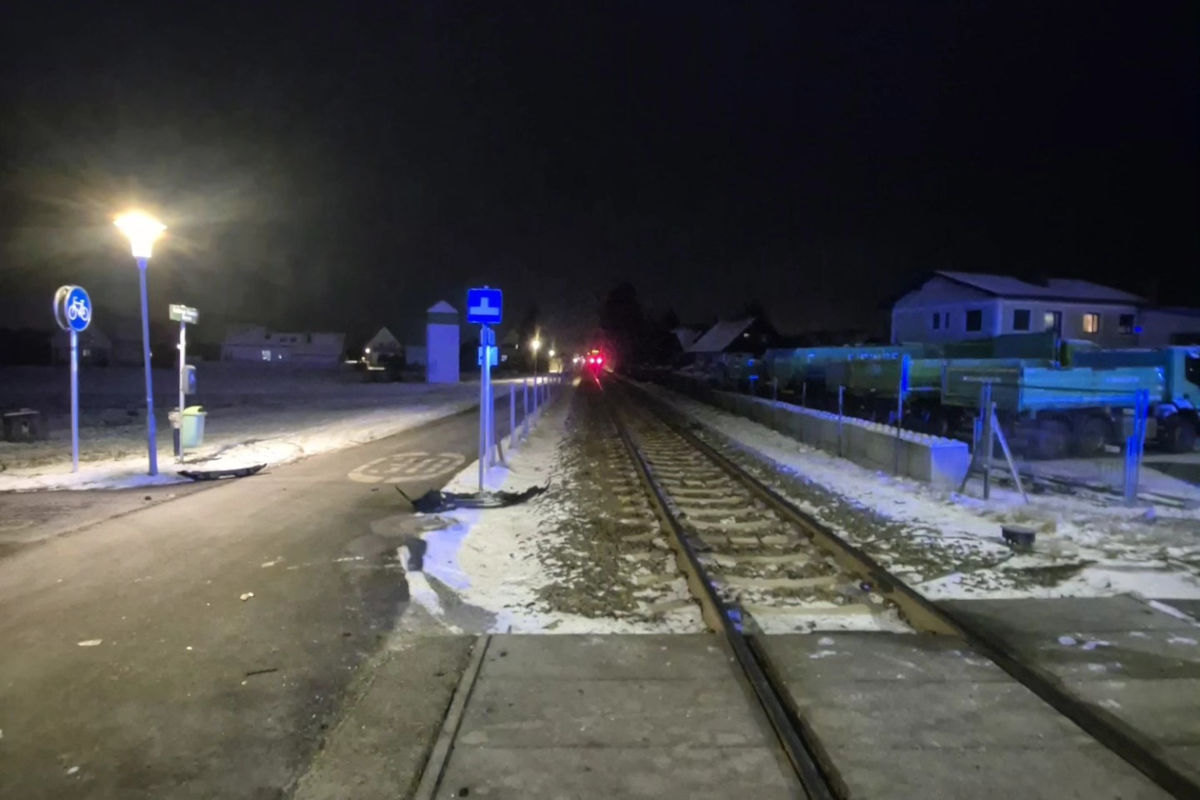 Unfall in Seiersberg – Auto prallt gegen Zug