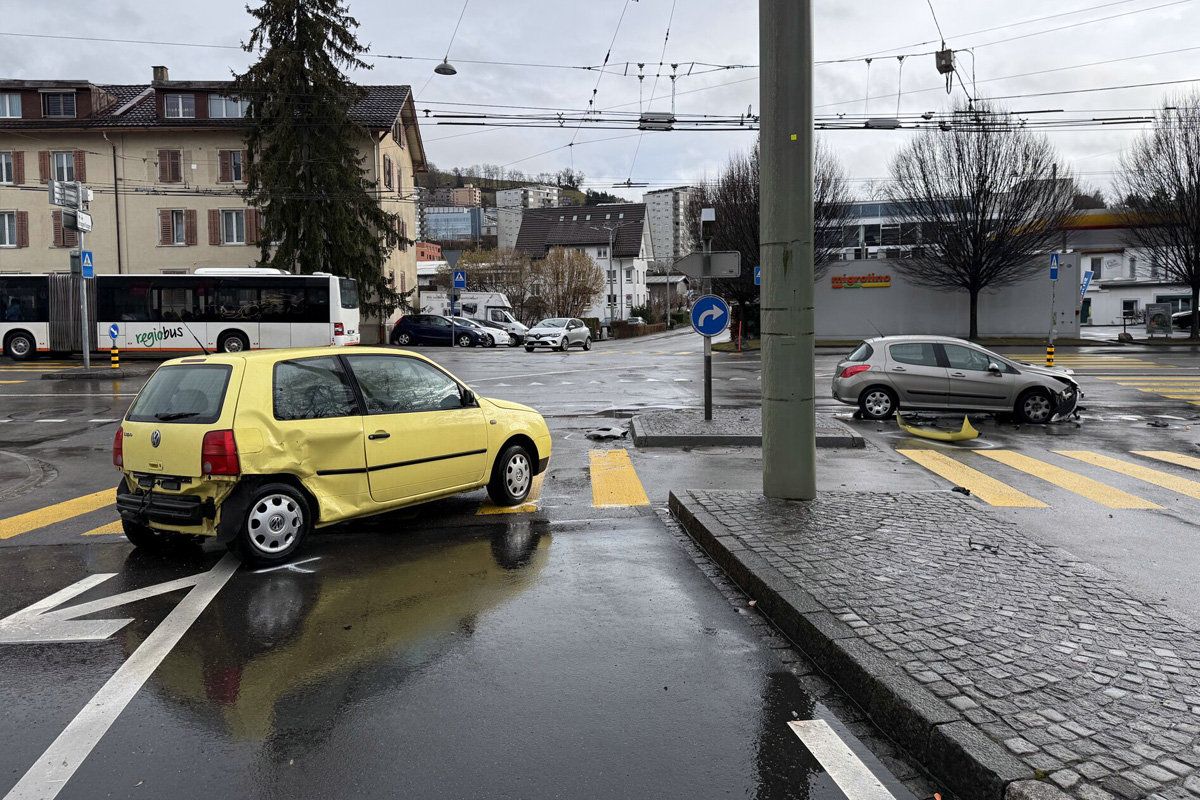 St. Gallen SG – Unfall nach Missachtung der Vorfahrt