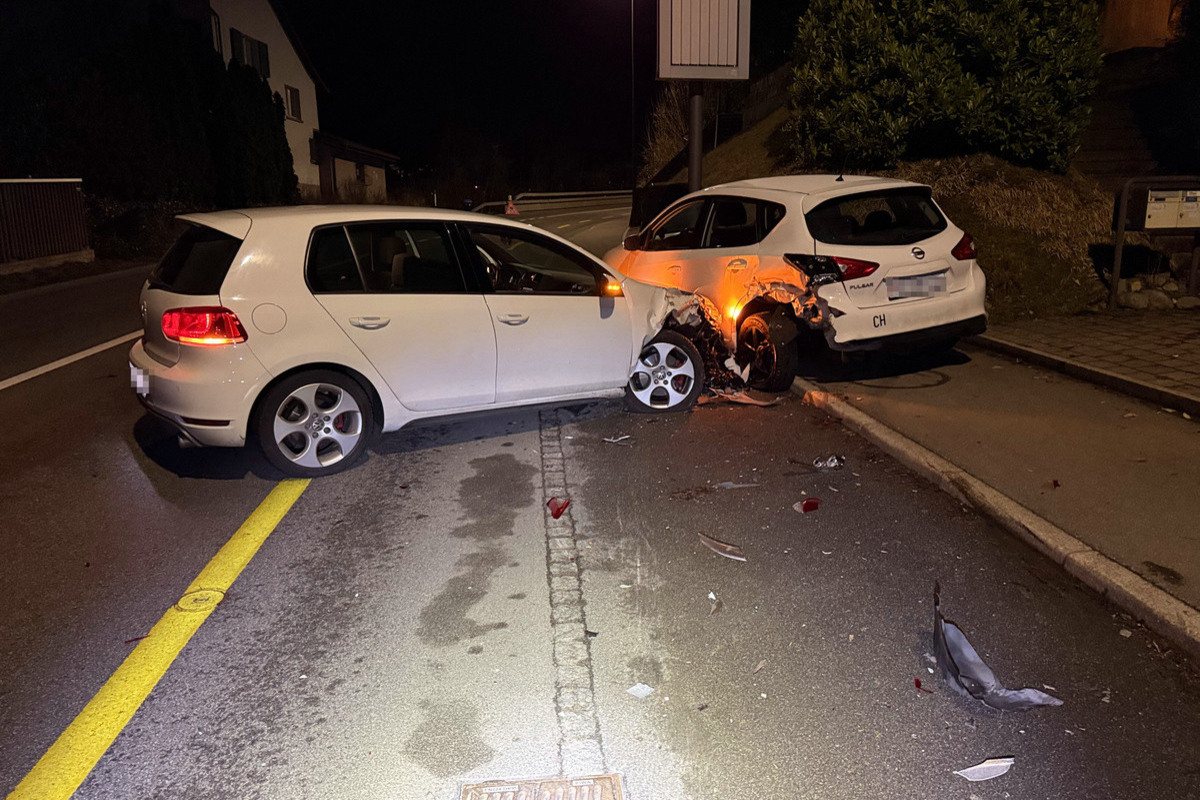 Ennetbaden AG – Fahrunfähig Unfall verursacht