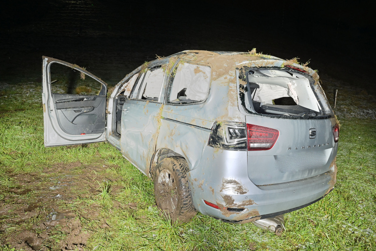 Wolhusen LU – Auto überschlägt sich bei Unfall mehrfach