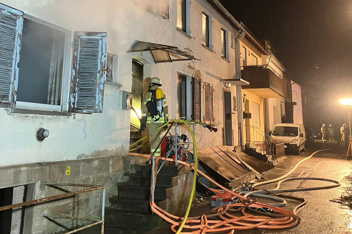 Heilbronn – Brand in Reihenhaus mit 250.000 Euro Schaden