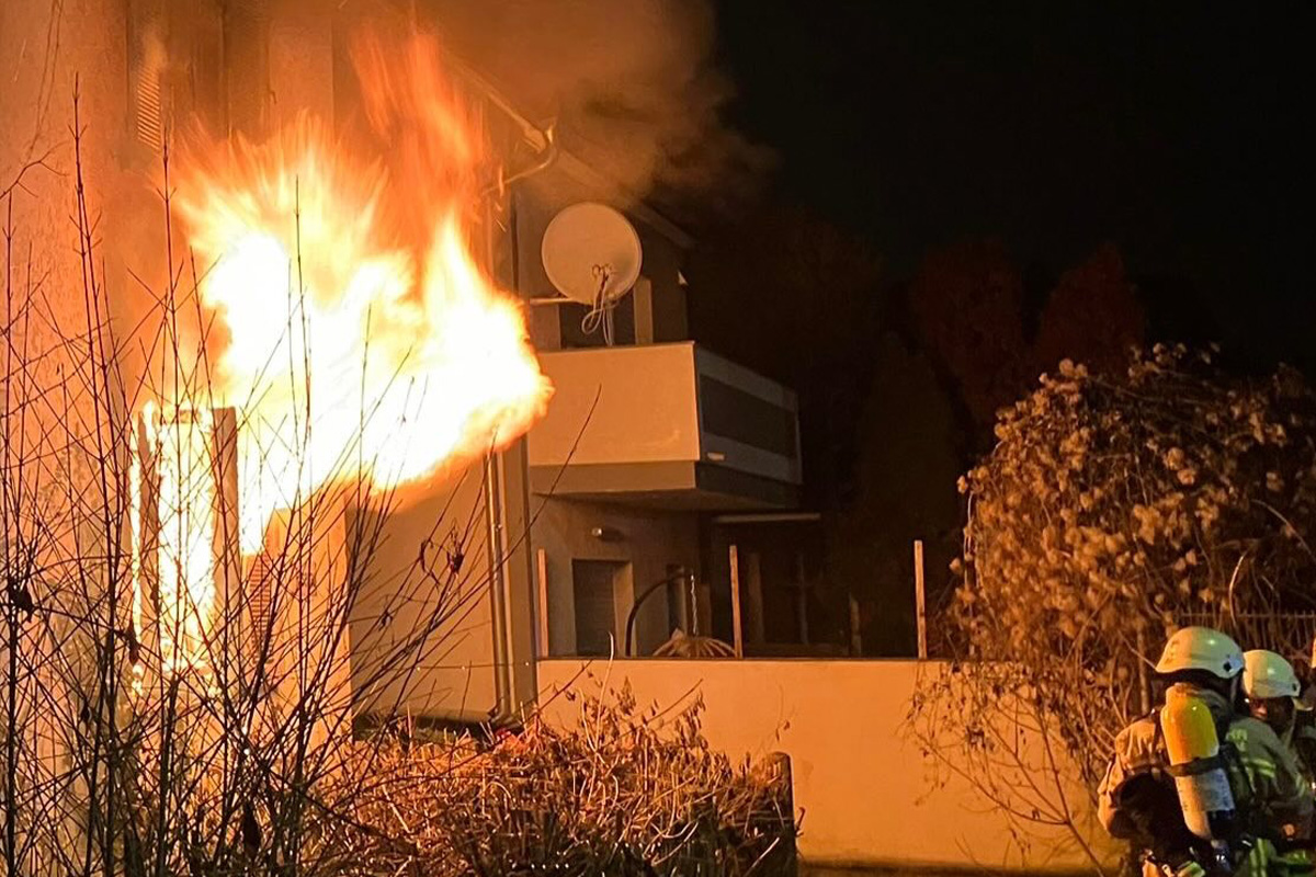 Heilbronn – Brand in Reihenhaus mit 250.000 Euro Schaden