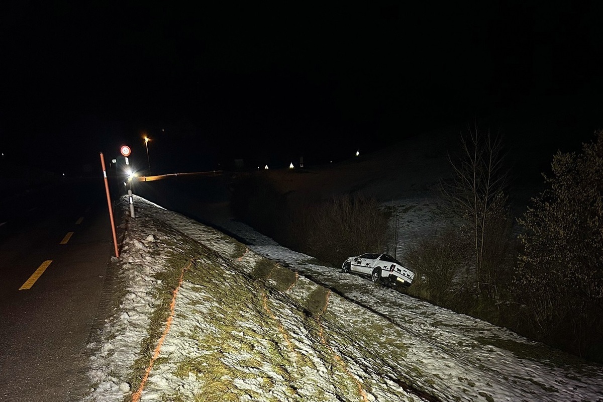 Unfall in Schönengrund AR – Fahrunfähig unterwegs