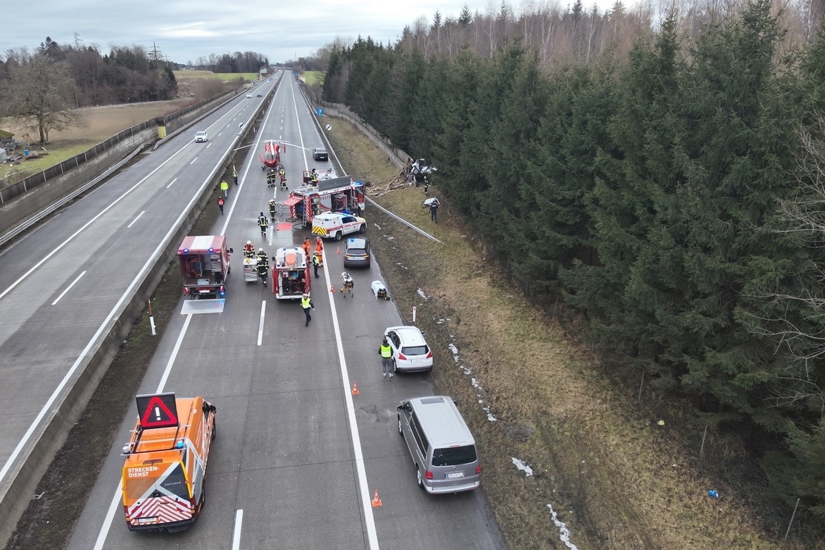 Laakirchen – A1 nach tödlichem Unfall total gesperrt