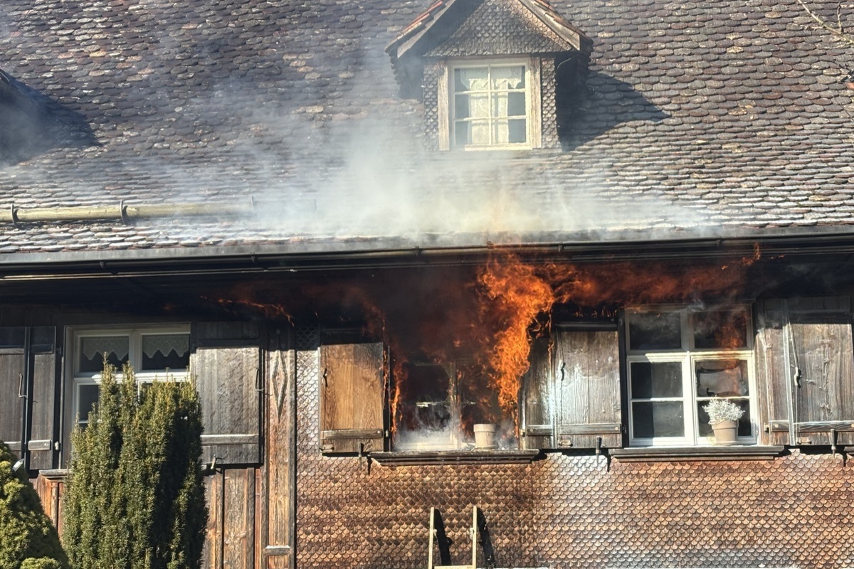 Neukirch an der Thur TG – Hoher Schaden nach Hausbrand