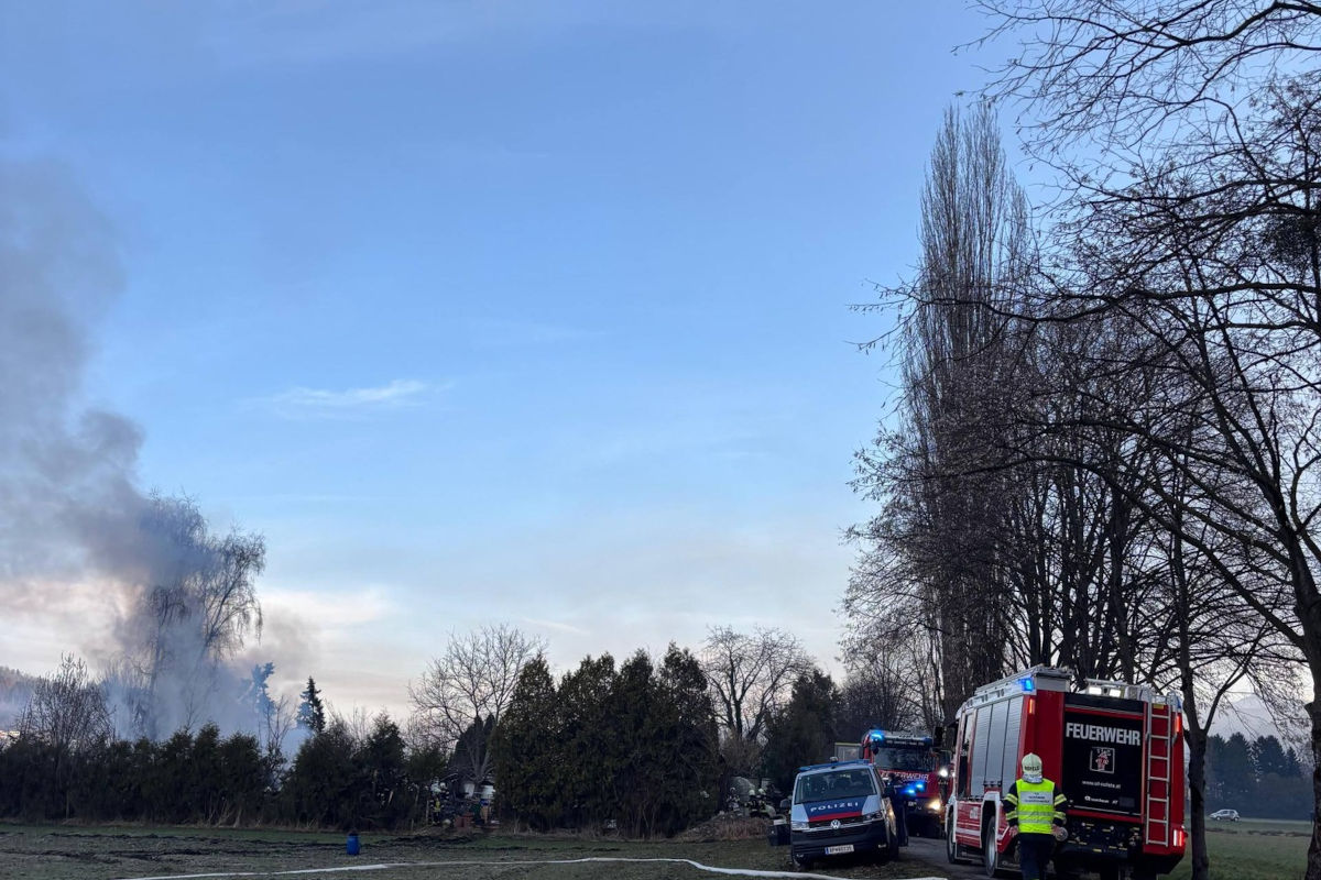 Feldkirch – Schopf in Brand geraten