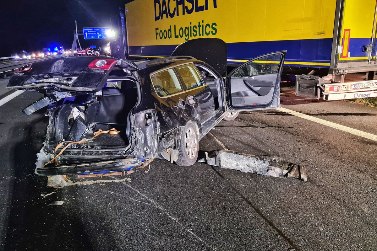 Stockach – Unfall mit vier Autos auf Bundesautobahn