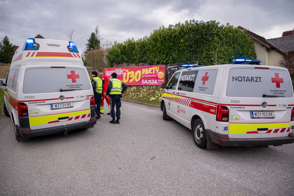 Thannhausen bei Weiz – Motorradfahrer bei Unfall verletzt