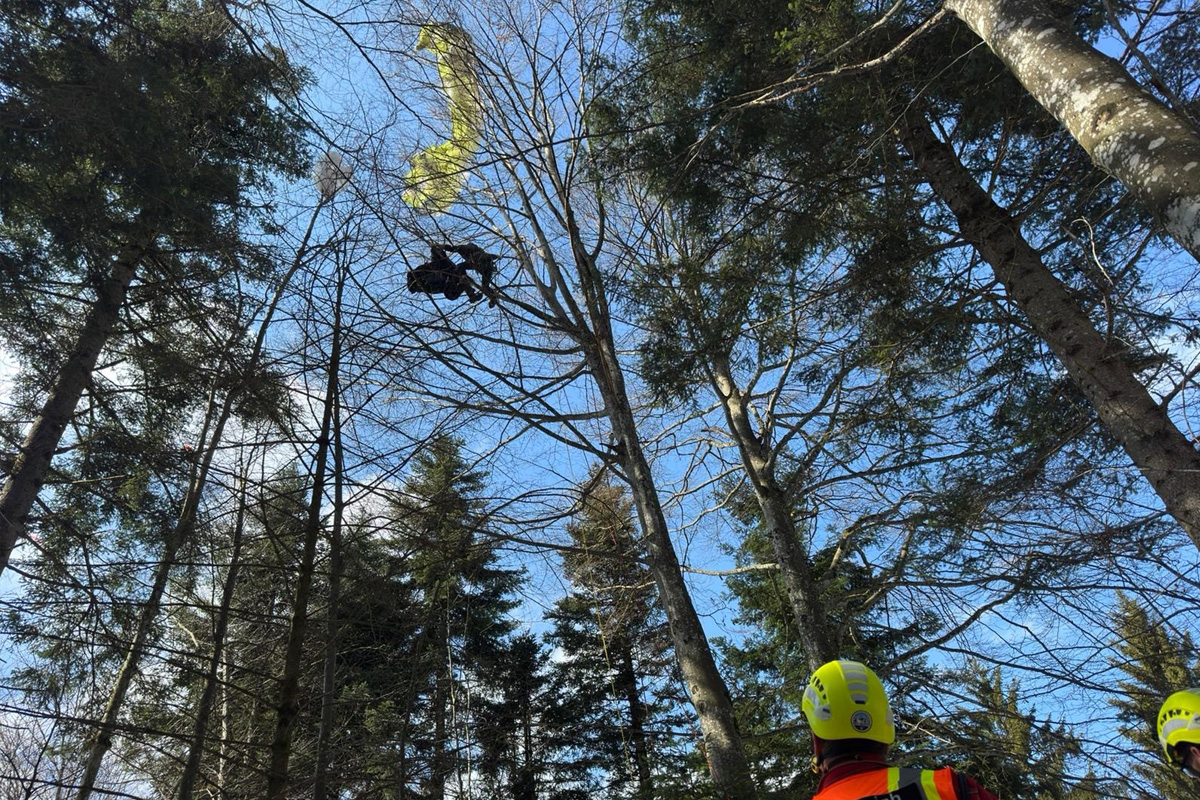 Zug – Kollision von zwei Gleitschirmen