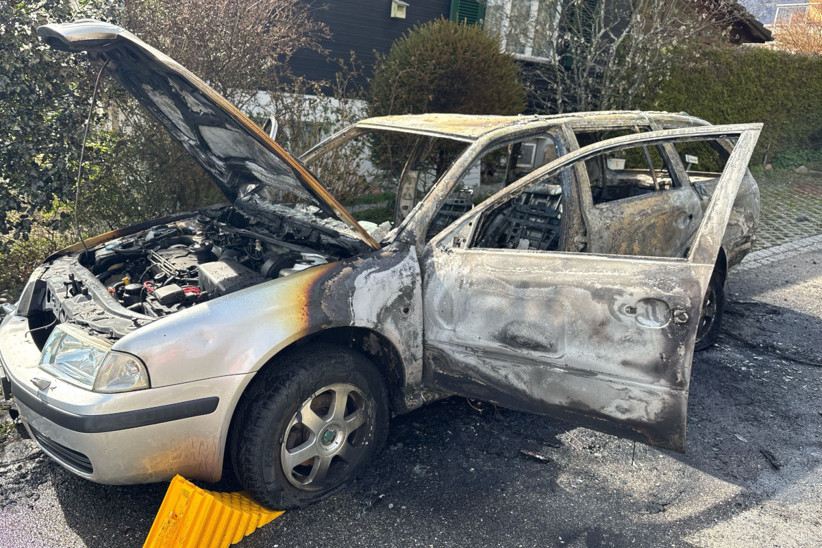 Langendorf SO – Auto brennt vollständig aus