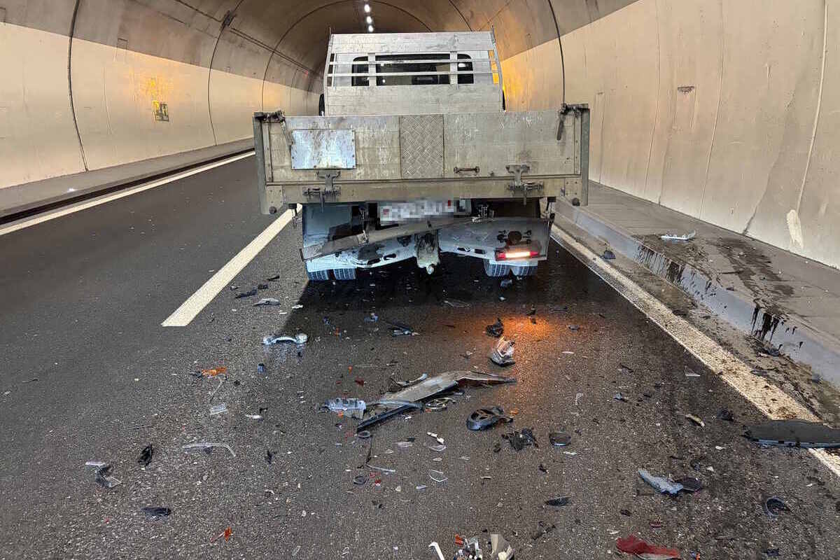 Uznach SG – Unfall im Uznabergtunnel