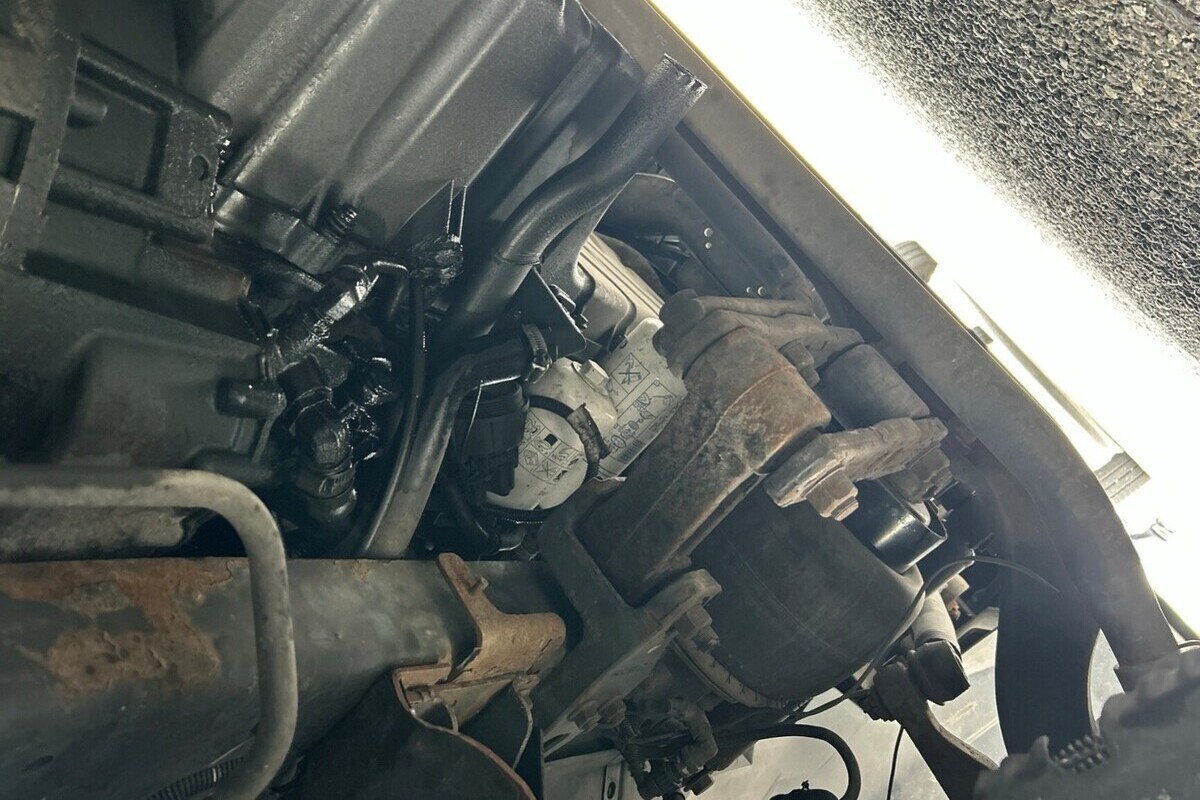 Starker Ölverlust am Zugfahrzeug festgestellt