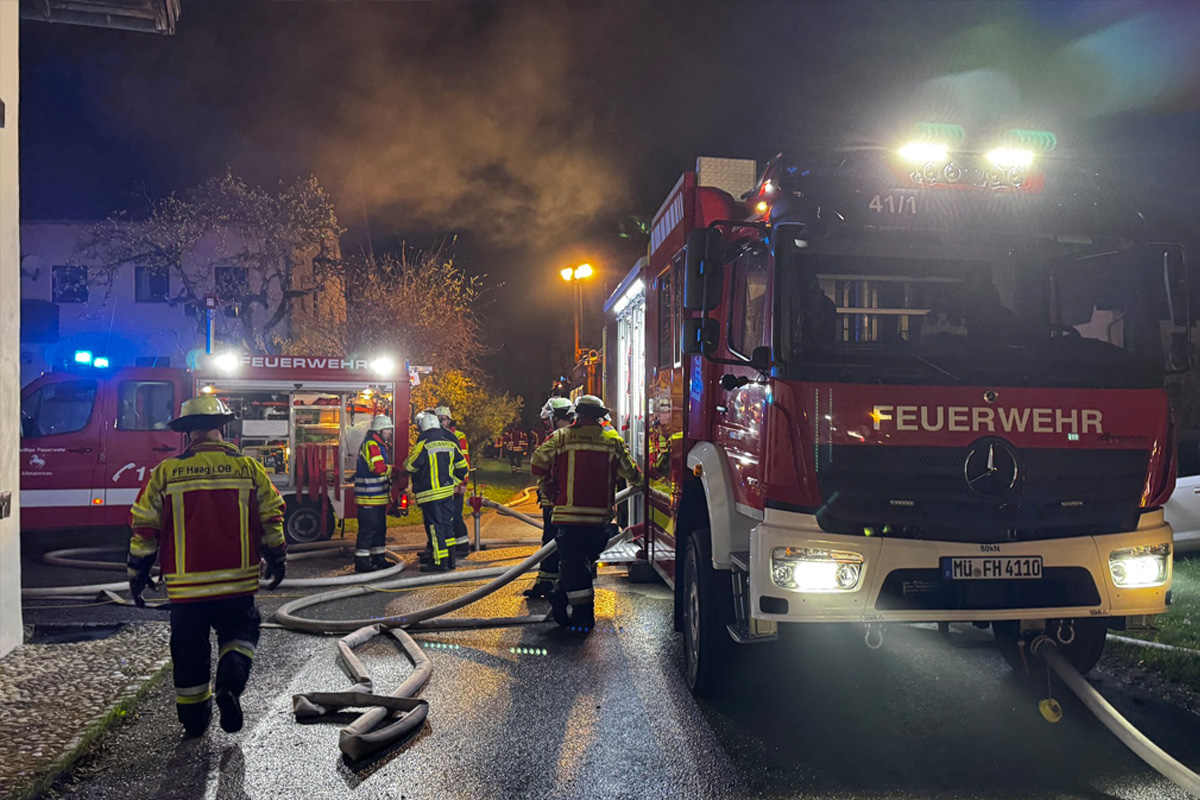 Rechtmehring – Mann stirbt bei Brand in Mehrfamilienhaus