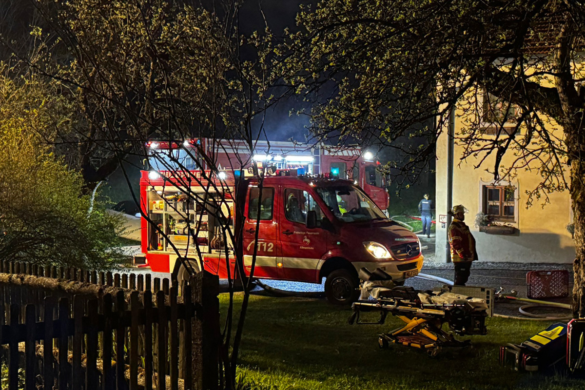 Rechtmehring – Mann stirbt bei Brand in Mehrfamilienhaus