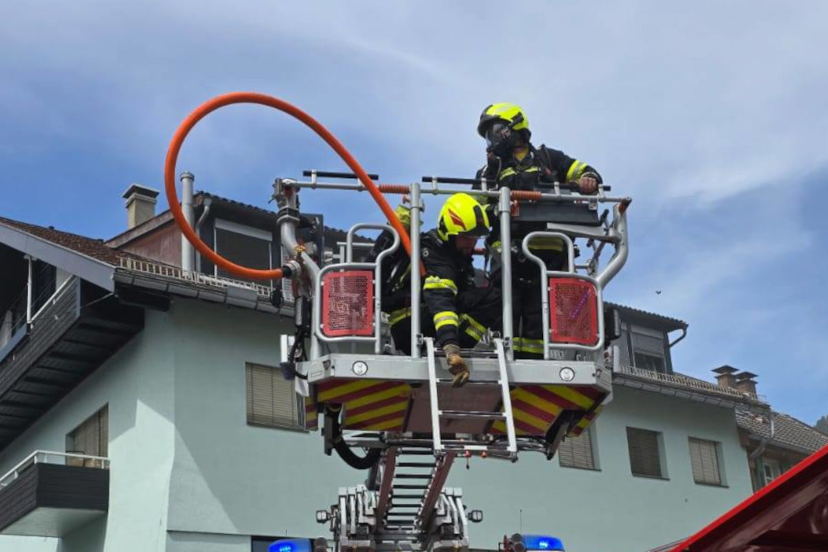 Bludenz – Dachstuhl in Brand geraten