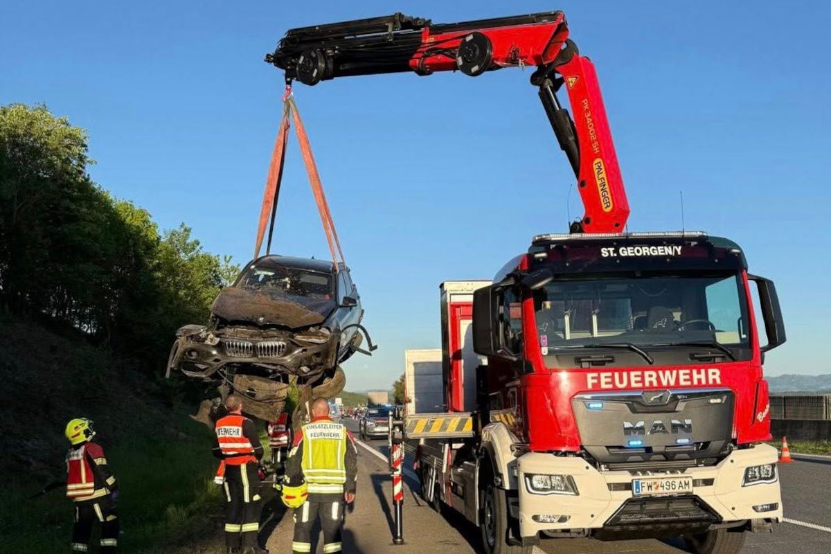 St. Georgen am Ybbsfelde – Schwerer Unfall auf Westautobahn