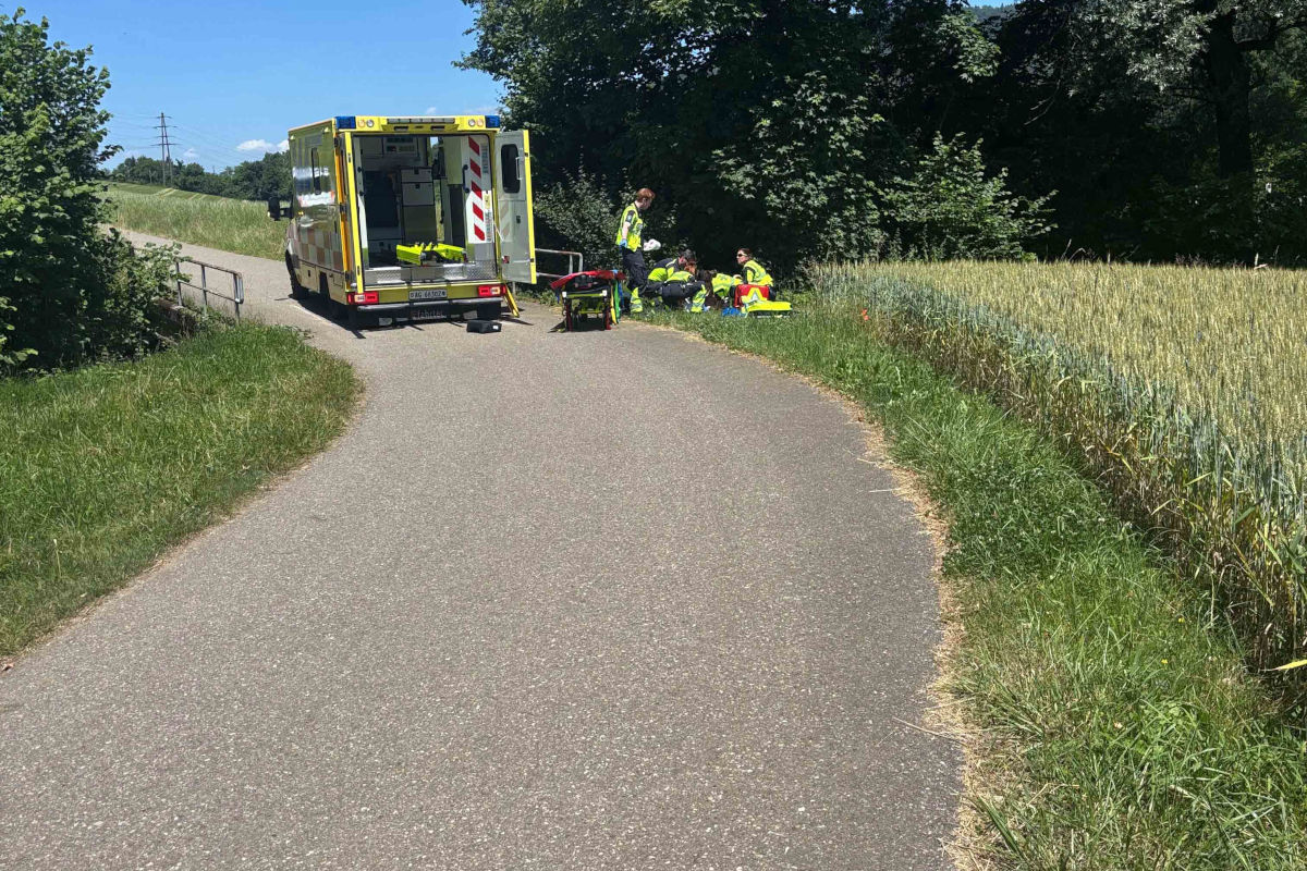 Der Lenker wurde verletzt ins Spital gebracht.