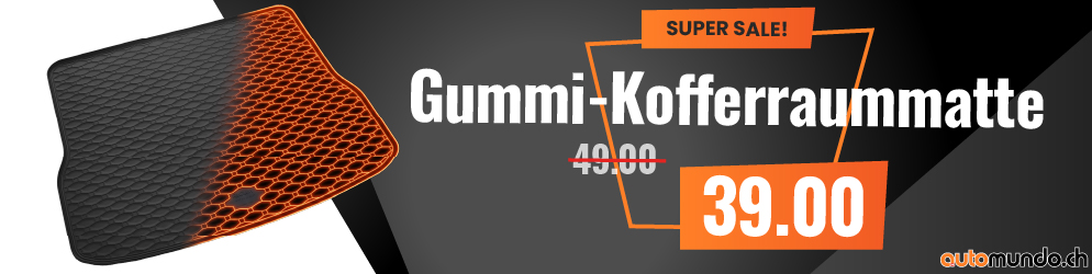 Automundo Gummi Kofferraummatte