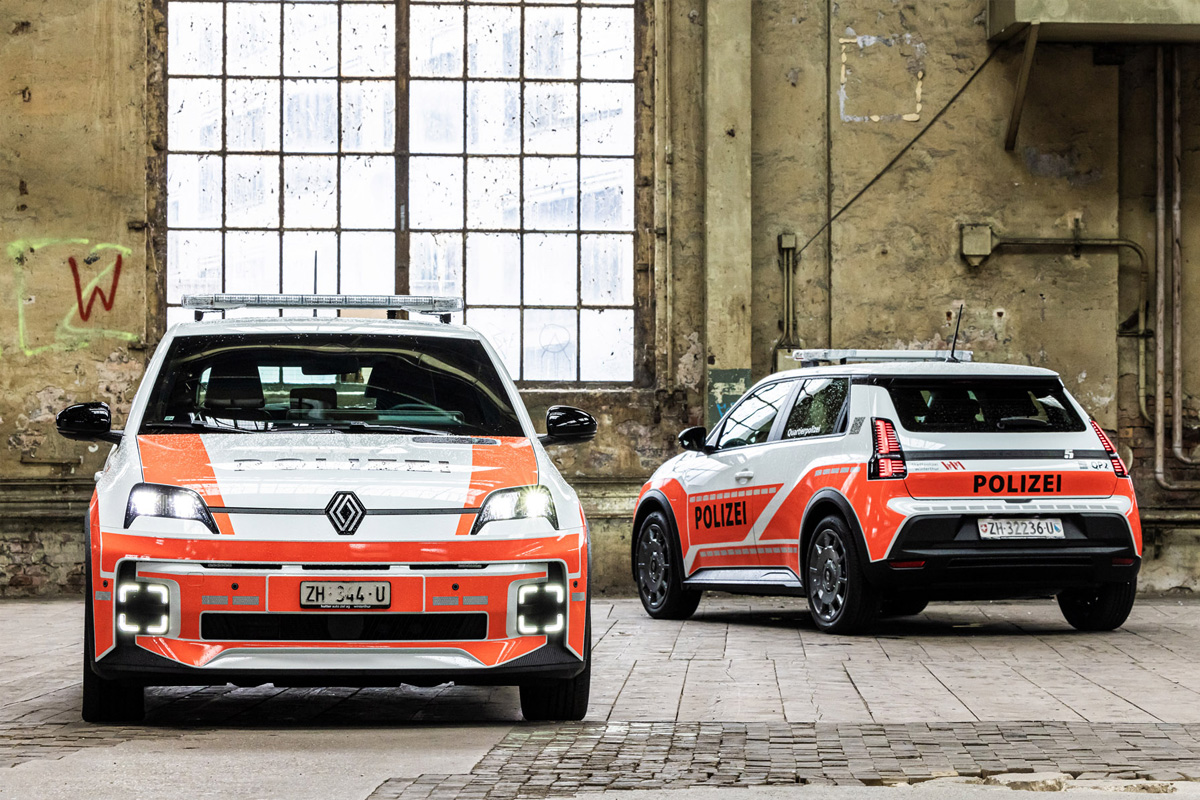Nach über 20 Jahren ersetzen sieben Renault 5 E-Tech electric die bisherigen Smart der Quartierpolizei.