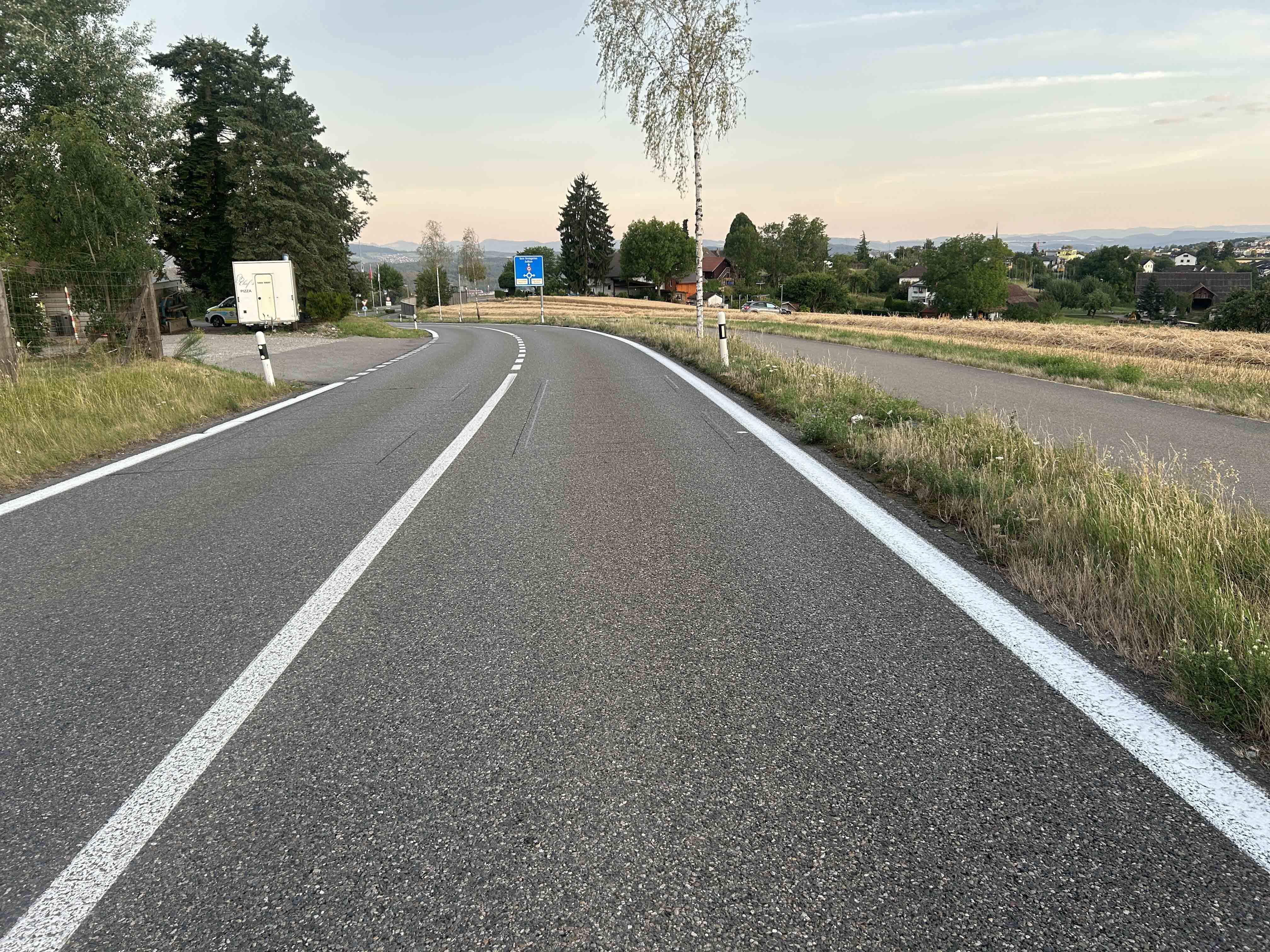 Hier kam der Lenker von der Fahrbahn ab
