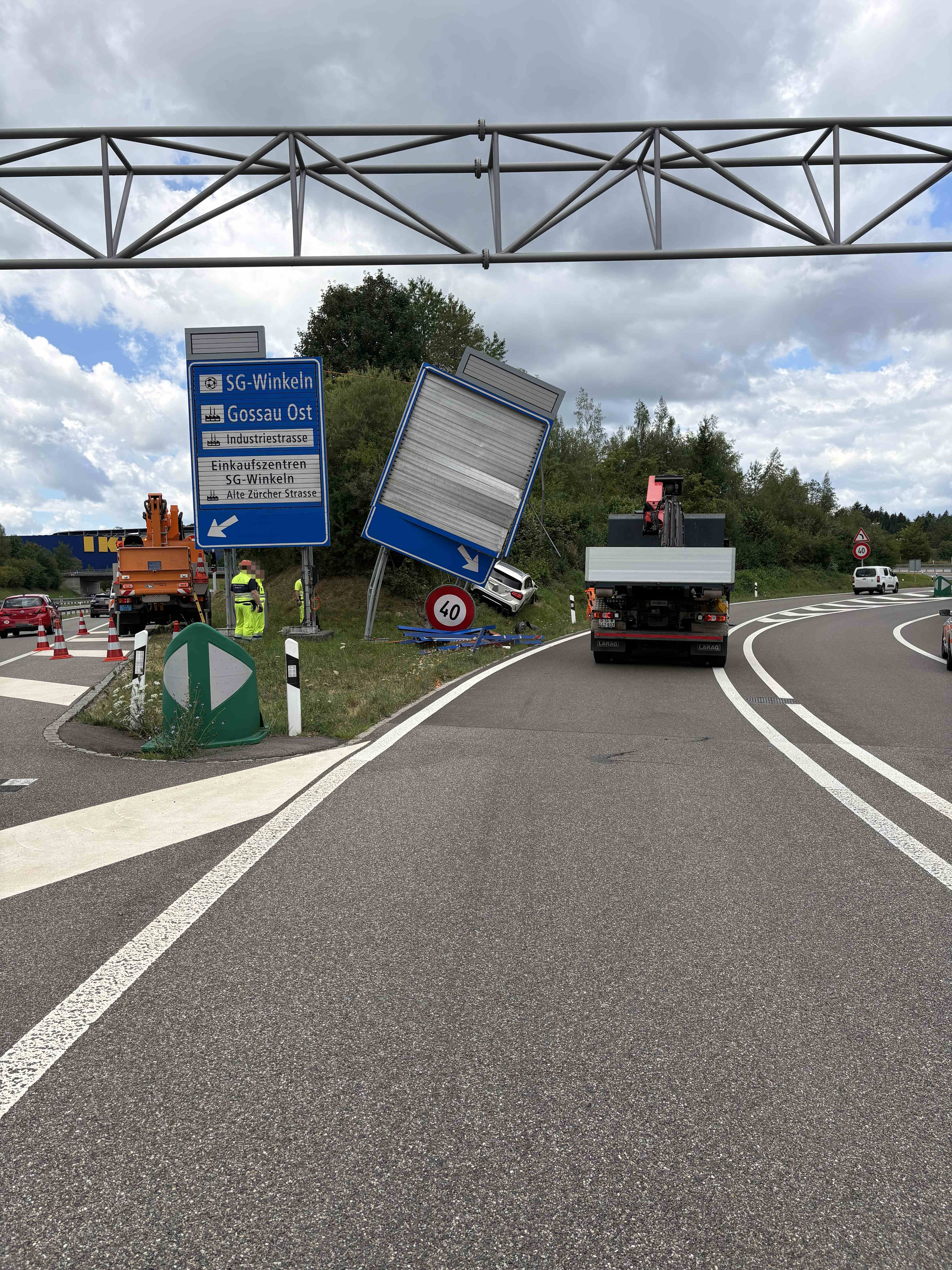 Überblick Unfallort