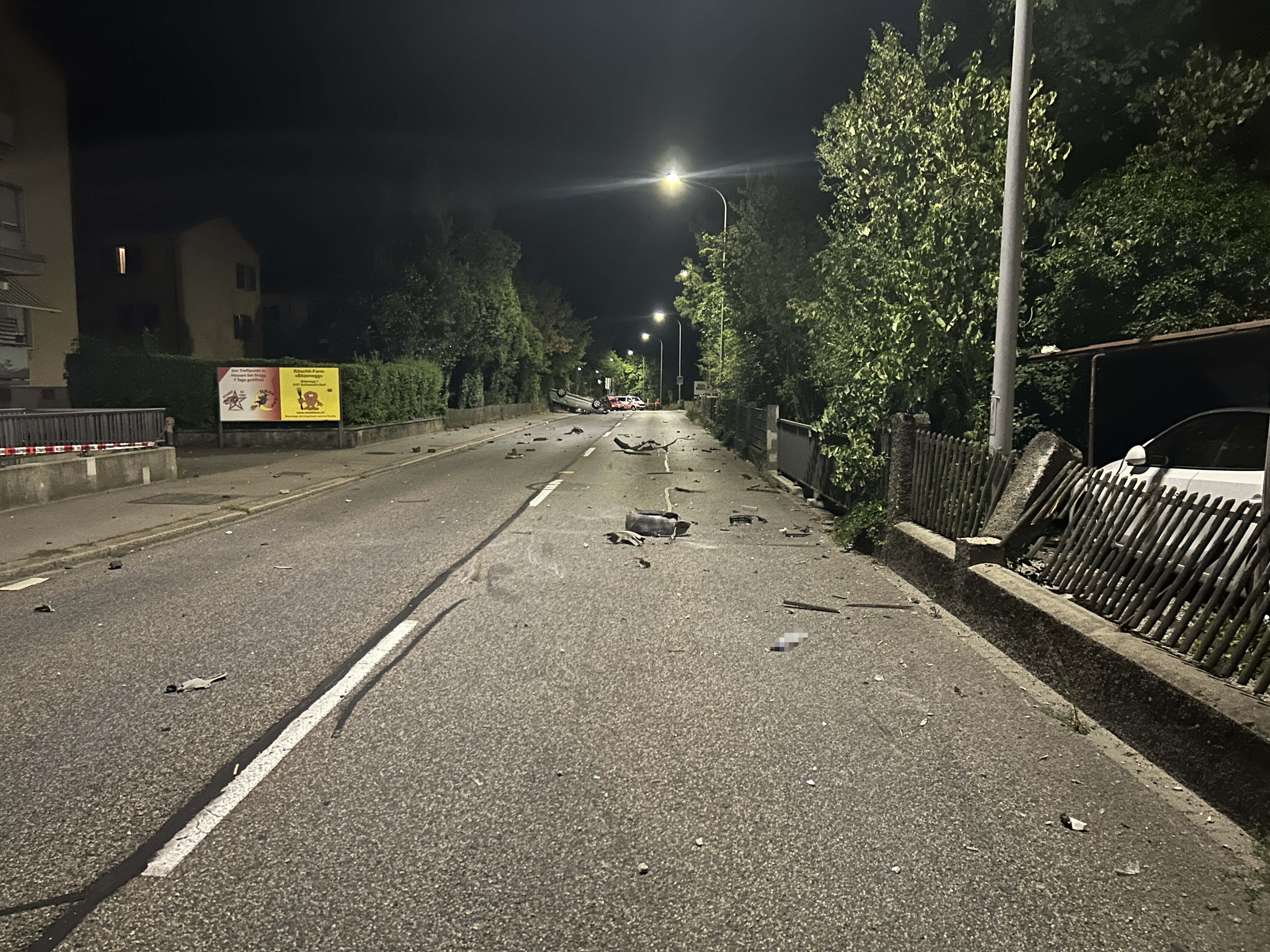 Die Unfallstelle in Brugg