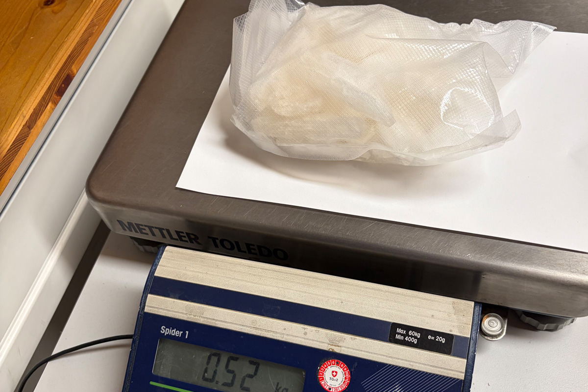 Ebenfalls wurden 520 Gramm mutmassliches Amphetamin vom Zoll sichergestellt. 